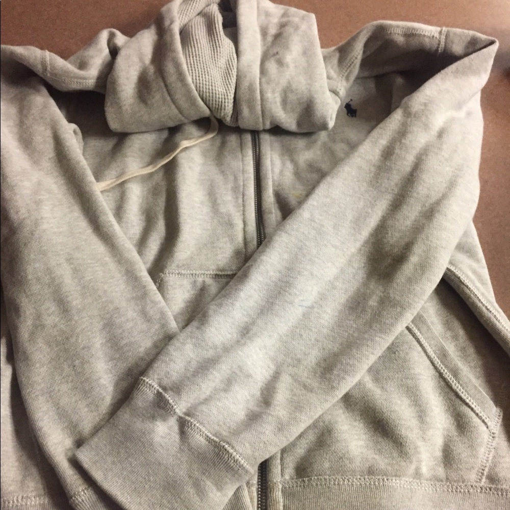 Polo zip up sweater